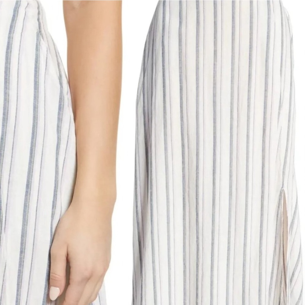 Caslon linen blend midi skirt size large